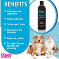 EQyss Premier Pet Conditioner - Moisturizes, Softens, & Conditions Dry Coat & Hair, Detangles & Adds Shine - for all Dogs, Cats, Puppies (16 oz)