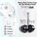 AMOSIJOY 4 Pack Cat Window Perch Suction Cup, Strong Adhesive Replacement Suction Cup with Screws for Foldable & Cordless Cat Window Hammock Seat