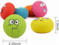 HDSX Smile Face Dog Squeaky Toys Soft Latex Squeak Balls for Puppy Small Pet Dogs 6 Pcs/Set