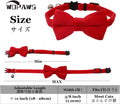 Cat Collar Breakaway with Bell and Removable Bow Tie Safety Buckle Velvet Adjustable 7-11 inches for Kitten Cats