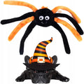 ZippyPaws Spiderz - Small Orange Plush Dog Toy