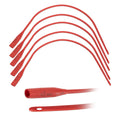 5 Pack, Pet Feeding Tube with Funnel End, Pet Nursing, 14 FR, 16” Length, Red Rubber Feeding Tube with Smooth Tip, Non-Sterile