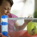 3 Pack Hamster Water Feeder Bottle, 125 ml No-Drip Small Animals Water Dispenser, Pet Hanging Water Bottle for Guinea Pi
