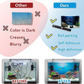 Aquarium Background Stickers for 5-9 Gallon Tanks, Cartoon Underwater Self-Adhesive Fish Tank Reptile Terrarium Decor Po