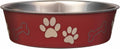 Loving Pets Bella Dog Bowls- Stainless Steel Dog & Cat Bowls - Spill Proof Dog Food Bowl, Cat Bowl, Puppy Essentials & P