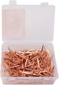 250Pcs Horseshoe Nails Copper Plated Rustproof Equestrian Riding Equipment Pet Supplies (51mm E5)