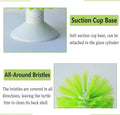 Turtle Brush with Suction Cup for Tank Scratches Back Brush Shell Cleaning Brush Scrub Red Eared Slider Turtle Exfoliate