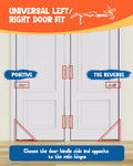 Cat Corner Door Hinge Kit, Interior Pet Flap Magnetic Locking DIY