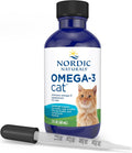 Nordic Naturals Omega-3 Cat, Unflavored - 2 oz - 304 mg Omega-3 Per One mL - Fish Oil for Cats with EPA & DHA - Promotes Heart, Skin, Coat, & Immune Health - Non-GMO