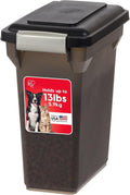 IRIS USA Dog Food Storage Container, Up to 13 lbs, Smoke, Made in USA