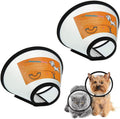 VOVIGGOL 2 Pack Cat Cones to Stop Licking, Cat E Collar Pet Cone for Cats After Surgery, Pet Elizabethan Collar Dog Head