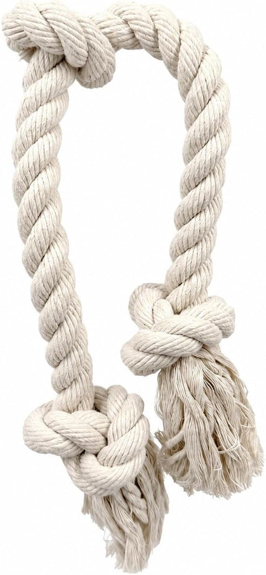 Dog Rope Toy for Aggressive Chewers, 7 Rope Sizes for Puppies, Small, Medium & Large Dogs, 100% Natural Undyed Cotton fo