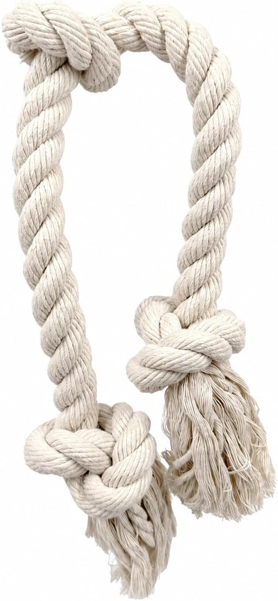 Dog Rope Toy for Aggressive Chewers, 7 Rope Sizes for Puppies, Small, Medium & Large Dogs, 100% Natural Undyed Cotton fo