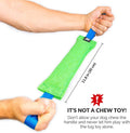 Bull Fit K9 Dog Bite Tug Toy with 2 Strong Handles - Made of Durable & Tear-Resistant French Linen - Perfect for Tug of 