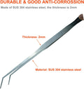 18.9 Inch Extra Long Tweezers for Aquarium, Stainless Steel Feeding Tongs