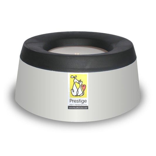 Prestige Pets Road Refresher™️ - Cat and Dog Water Bowl Dispenser - No Spill Water Bowl for Dogs and Cats - Travel Cat Bowl or Dog Bowl - Grey - Large