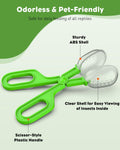 Pawfly 3 Pack Reptile Feeding Clamp, Bug Scooper, Plastic Reptile Poop Scoop, Terrarium Reptile Feeding and Cleaning Too
