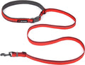 Tuff Pupper Hands Free Adjustable Length Dog Leash | Lightweight for Running Jogging Walking | Padded Waist Belt (24-50 