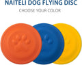 Soft Dog Flying Disc, Durable Dog Fetch Toy, 9.25 inch,Orange