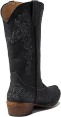 ROPER Womens Tall Stuff Embroidery Snip Toe Casual Boots Mid Calf Low Heel 1-2"