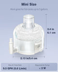Pawfly Mini Aquarium Sponge Filter, Small Fish Tank Internal Filter with Foam and Air Stone Submersible Bio Sponge Filte