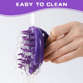 Cat Brush with Soft Rubber Pins, Washable Silicone Pet Brushes for Indoor Cats Kitty - Grooming Shedding Massage & Bath, Removes Hair Mats, Tangles, Loose Fur for Short to Long Haired