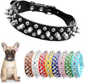 Spiked Dog Collars for Medium Dogs, Studded Spike Collar for Dogs, Black M