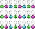 SKYPIA Round Dog Bells Dog Charm Bells Pet Pendant, 3 PCS Anti-Lost Training Bells for Collars, Suitable for Pet Pendant
