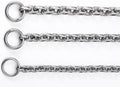 Dog Choker Collar Slip Chain,Stainless Steel Collar for Medium and Large Dogs Heavy Duty,Dog Training Metal Necklace,Sil