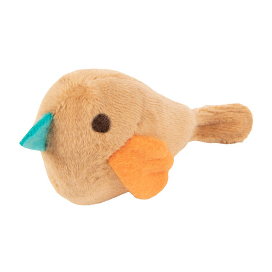 SmartyKat Chickadee Chirp Electronic Sound Cat Toy, Contains Catnip, Battery Powered - Light Brown, One Size