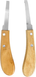 QWORK Hoof Cutter Set, Left and Right Hand Shaped, Stainless Steel