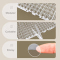YITESHI 15 Packs Scat Mat for Cats, Transparent Cat Deterrent Mat 13x16 Inch - Safe Plastic Spike Mat to Keep Cats Off Counters, Tables, Furniture - Humane Training Tool for Indoor/Outdoor Use