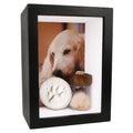 Dog Memorial Shadow Box Frame 5x7 with Paw Print Kit and Fur Keepsake Box Small Pet Memorial Frame Box for Dogs and Cats that Passed Pet Death Sympathy and Remembrance Gift for Pet Owners