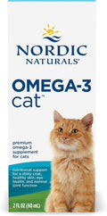 Nordic Naturals Omega-3 Cat, Unflavored - 2 oz - 304 mg Omega-3 Per One mL - Fish Oil for Cats with EPA & DHA - Promotes Heart, Skin, Coat, & Immune Health - Non-GMO