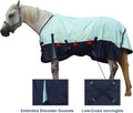 600D Horse Blanket, 0g No-Fill Waterproof Turnout Rain Sheet