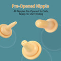 Pet Feeding Kit for Newborn Cats & Dogs | 50ml Milk Bottle + Dropper + 4 Replaceable Nipples | Kitten & Puppy Nursing Tools