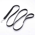 Siumouhoi Strong Durable Nylon 10ft Long Dog Training Leash, Traction Rope, 1 Inch Wide, for Small and Medium Dog (Black, 10 Feet)