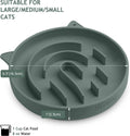 Coomazy Slow Feeder Cat Bowl Silicone Pet Puzzle Feeder for Slow Eating