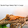 kathson Bearded Dragon Hammock, Bearded Dragon Accessories, Natural Seagrass Reptile Hammock, Reptile Lounger Habitat De