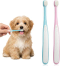 2PCS Small Dog Toothbrush for Puppies, Soft Bristle Cat Toothbrush, Pet Tooth Brush for Small Breed Dental Cleaning & Ge