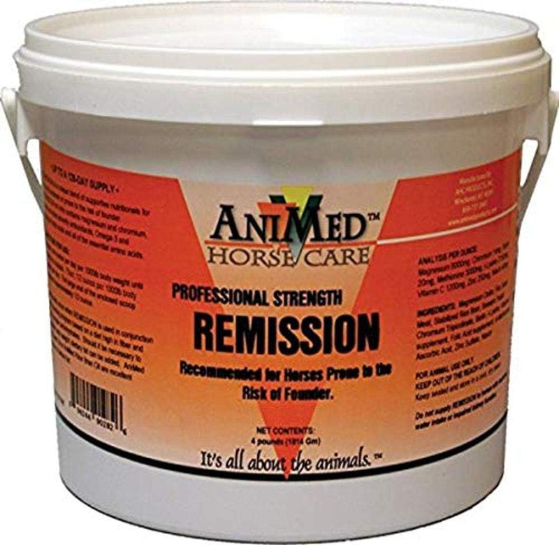 AniMed Remission 4 lbs - Comprehensive Nutritional Support for Horses with Metabolic Issues, Probiotics, and Essential N