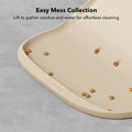 PETLIBRO Cat Food Mat, Silicone Dog Food Mat for Feeder & Fountain, Waterproof Pet Bowl Mat with Raised Edge Spill Prote