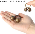 KITTAIL Copper Bells for Dog Collars with Snap Clips - Dog Bells to Go Outside,Made of Pure Copper for Dogs/Cat - Clear Sound & No Rust - Know Where Your Pet