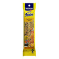Vitakraft Crunch Sticks Parakeet Treats Egg and Honey Flavor 2 Pack - Long Lasting Seed Stick with Natural Wood Center Clip Holder and Nutritious Ingredients for Happy Engaged Birds