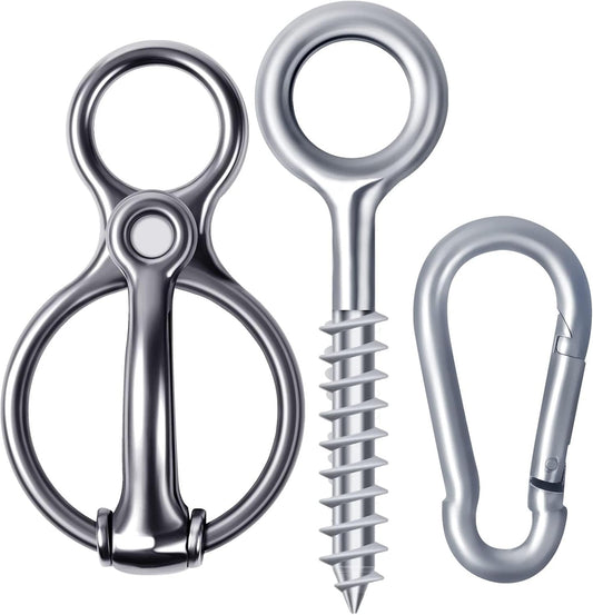 Martx Blocker Tie Ring for Horses, Stainless Steel Tack Accessories