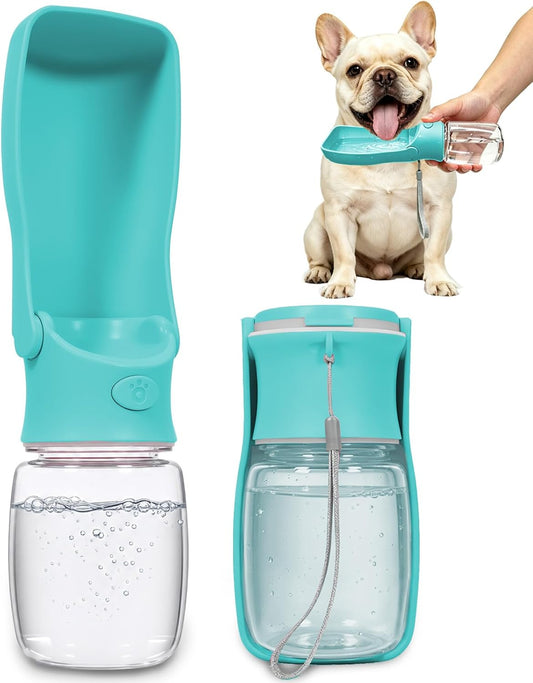 Foldable Dog Water Bottle, 12 oz Portable Pet Dispenser