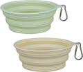 2-Pack Collapsible Dog Bowls, 22oz Large Breed Portable Silicone Dog Bowls