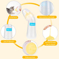 Jiaxix Pet Nursing Bottle Kit for Newborn Animals,Kitten Bottle Feeding Kit Silicone Anti-Choking Nipple and Kitten Syringe for Kittens Puppys Rabbits Squirrel (Yellow)