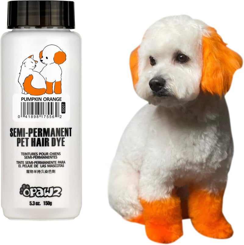 OPAWZ Semi-Permanent Dog Hair Dye, Food-Grade Pigment Dog Dye, Non-Toxic Pet Hair Dye for Dogs, Cats and All Pets Can be