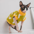 Sphynx Hairless Cat Summer Cotton T-Shirts Cat Vest Pet Clothes, Round Collar Vest Kitten Shirts Sleeveless, Cats & Small Dogs Apparel (Goose, XL (9-13 lbs))